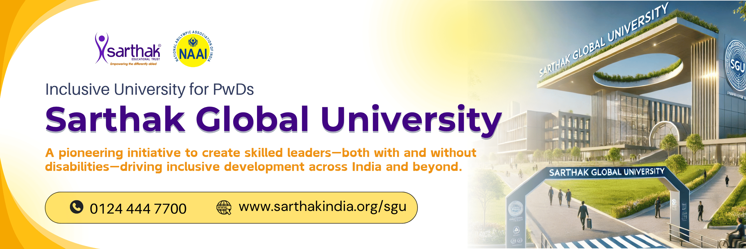 Sarthak Global University Banner