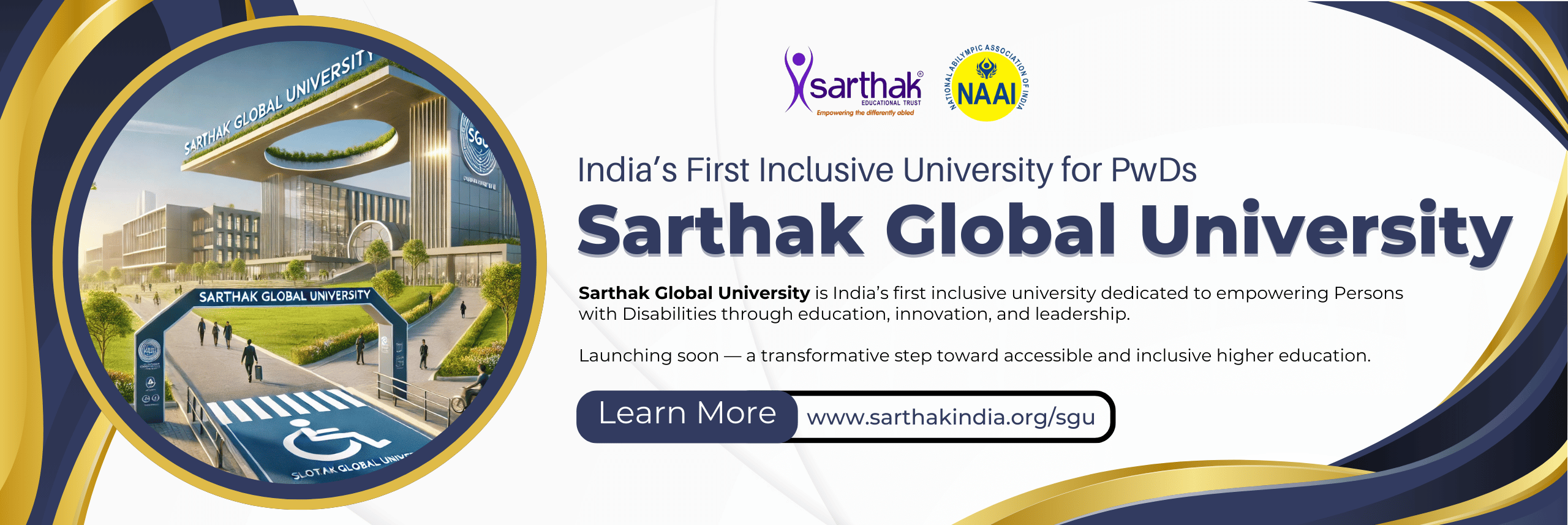 Sarthak Global University Banner