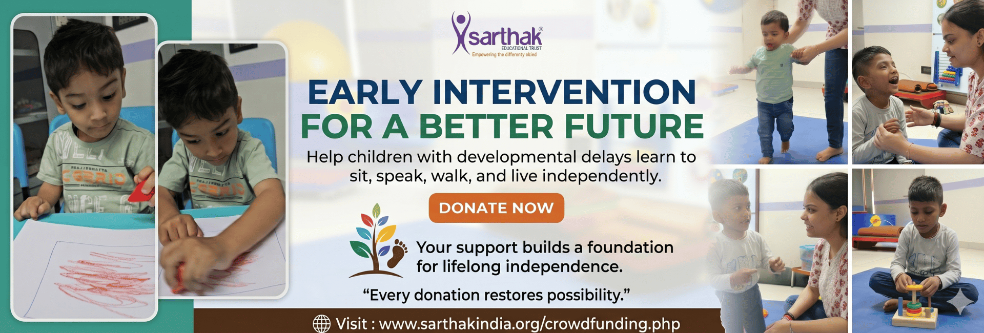 Early therapy can decide a child’s entire future — from dependency to independence.